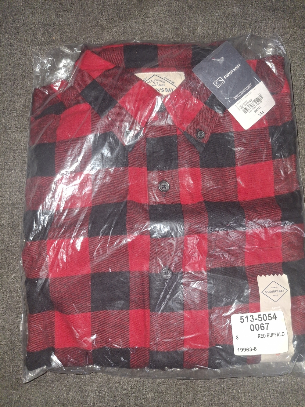 Buffalo David Bitton Red and Black Buffalo Plaid Button-Down Shirt